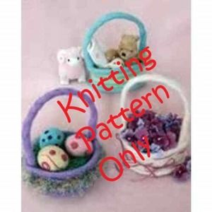 New Fiber Trends FT-232 Not Just for Easter Basket Felted Knitting Pattern